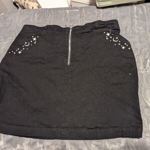 Hell Bunny Black Celestial Mini Skirt